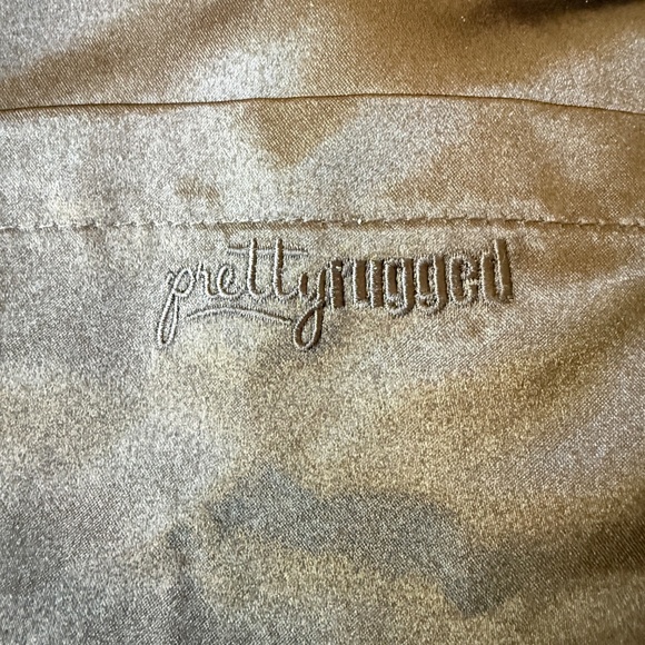 PRETTY RUGGED TS LUXE PONCHO FAUX FUR MINK WATERPROOF SATINTEX COZY ARM SLITS OS - Picture 11 of 12